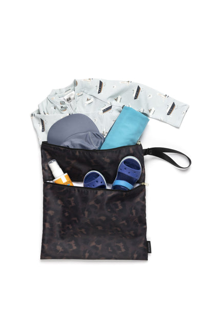 Baby Wet Bag & Change Pouch Set - Leopard