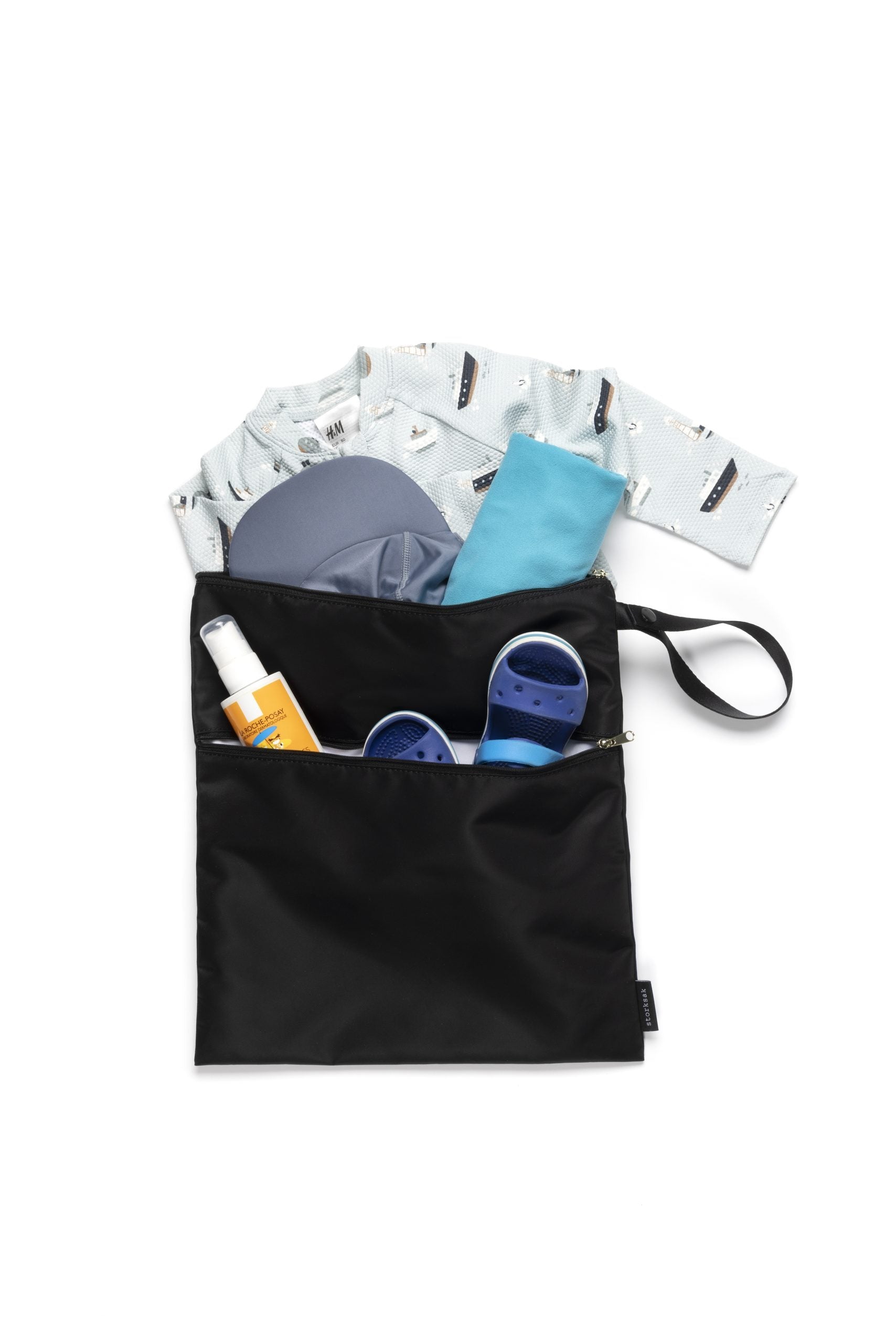 Baby Wet Bag & Change Pouch Set - Black