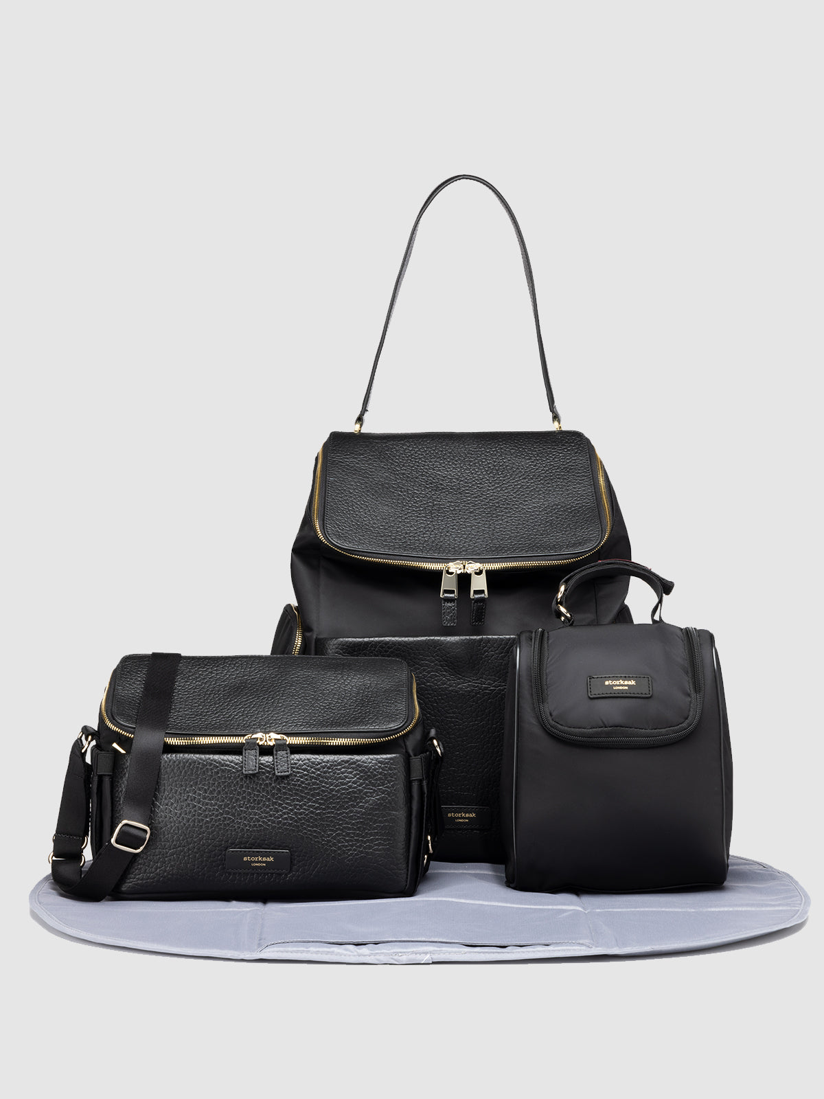 Alyssa Baby Starter Bundle - Black & Gold