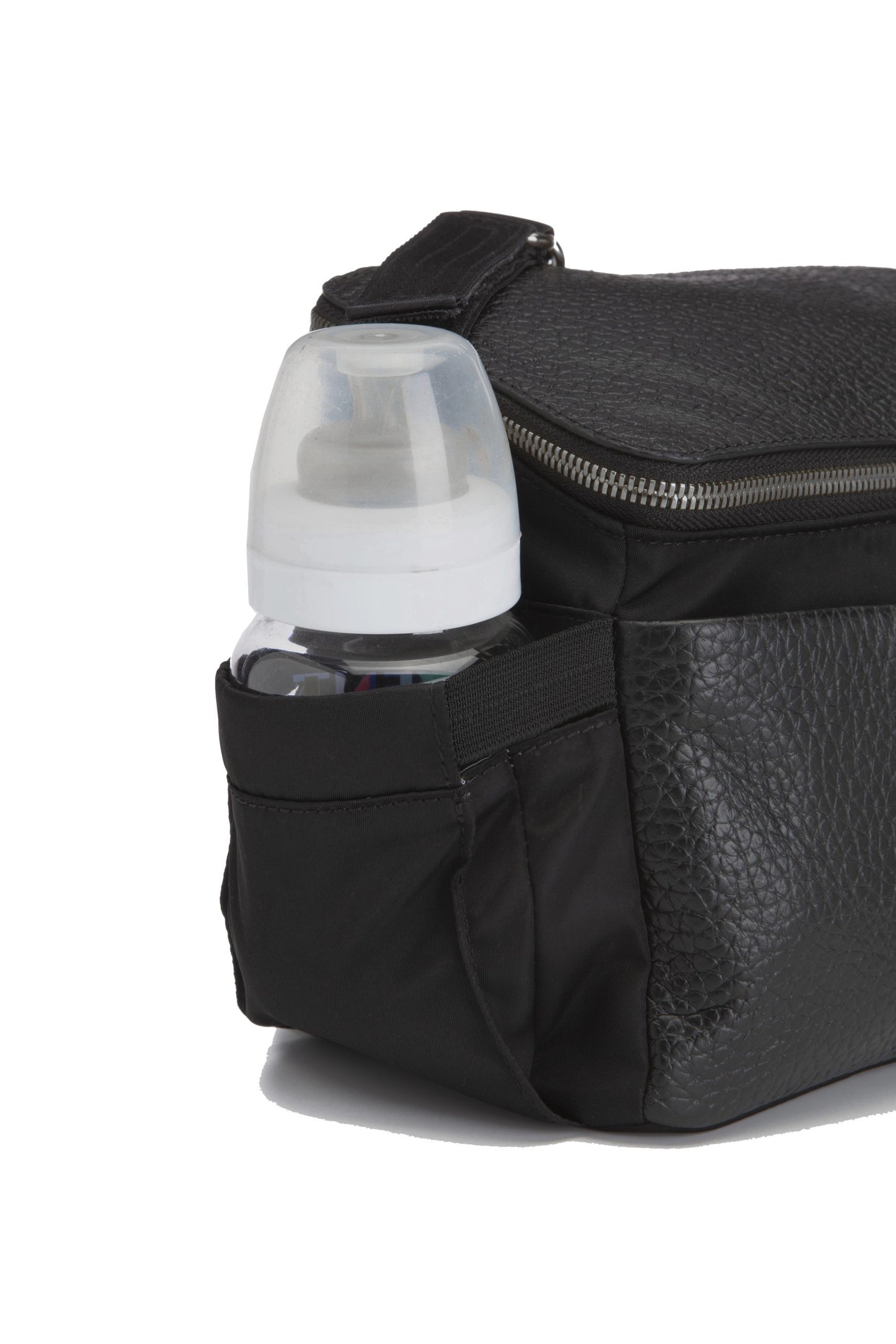 Alyssa Stroller Bag - Black & Gunmetal