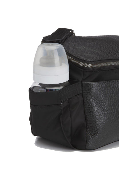 Alyssa Stroller Bag - Black & Gunmetal