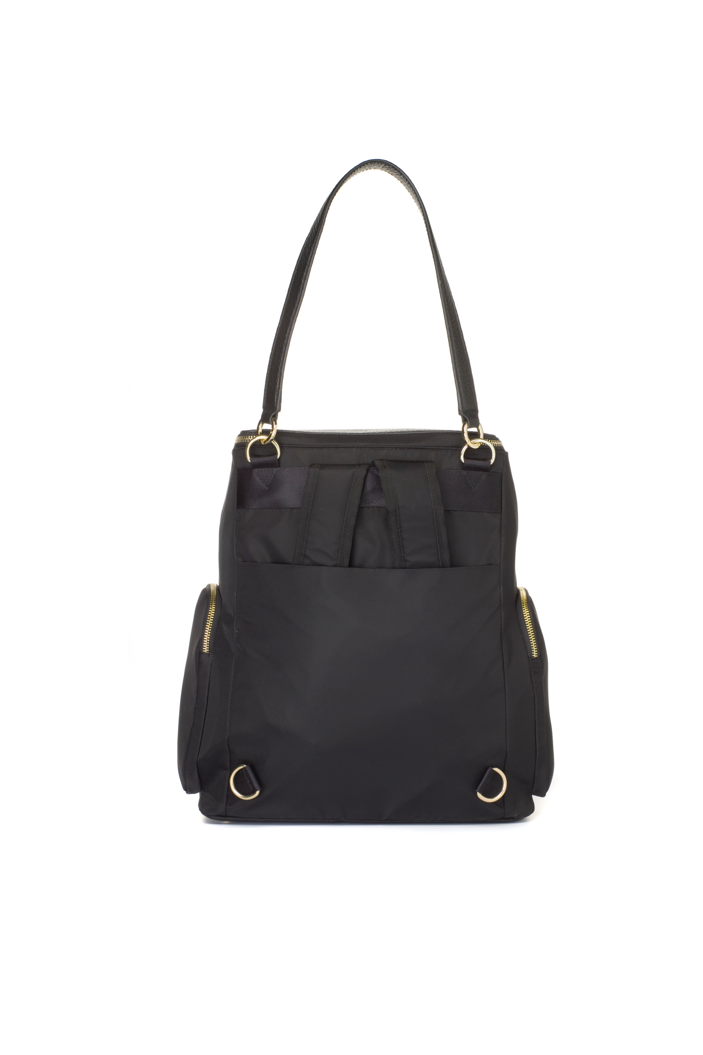 Alyssa Convertible Nappy Bag - Black & Gold