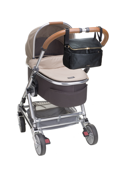 Alyssa Stroller Bag - Black & Gold