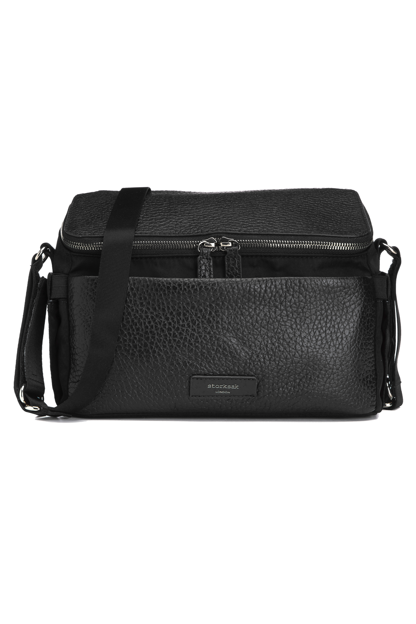 Alyssa Stroller Bag - Black & Gunmetal