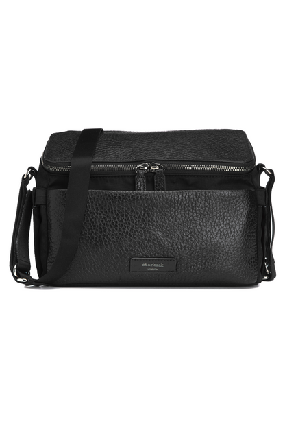 Alyssa Stroller Bag - Black & Gunmetal