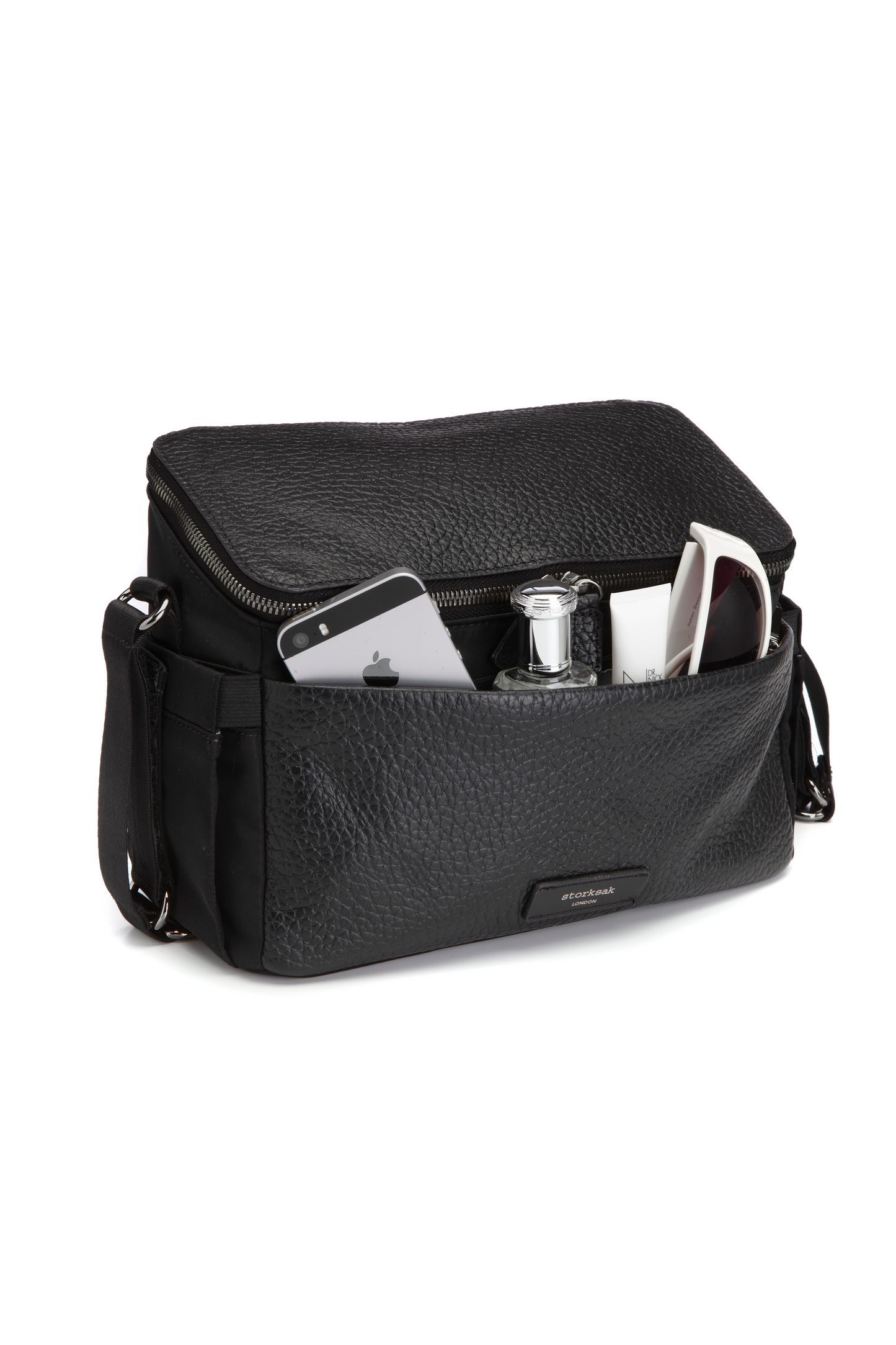 Alyssa Stroller Bag - Black & Gunmetal