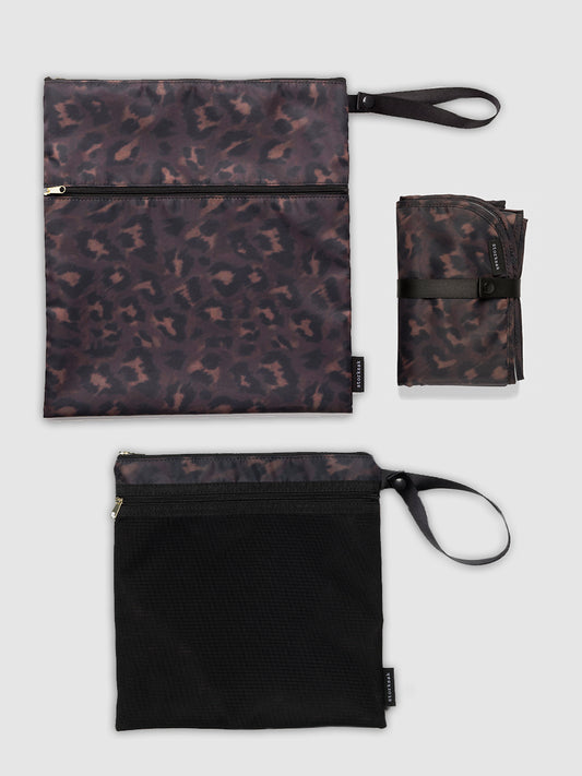 Baby Nappy Change Essentials Bundle - Leopard
