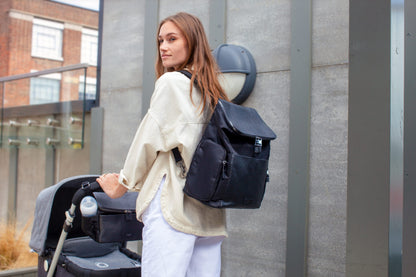 Alyssa Stroller Bag - Black & Gunmetal