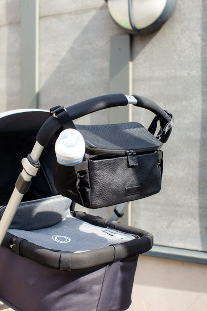 Alyssa Stroller Bag - Black & Gunmetal