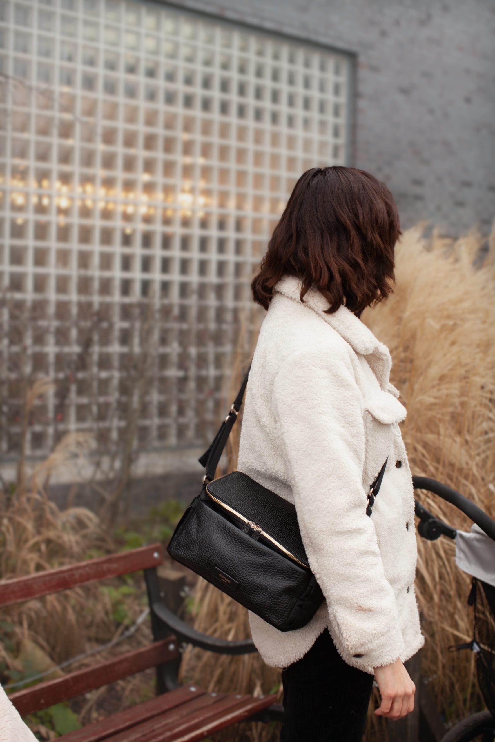 Alyssa Stroller Bag - Black & Gold