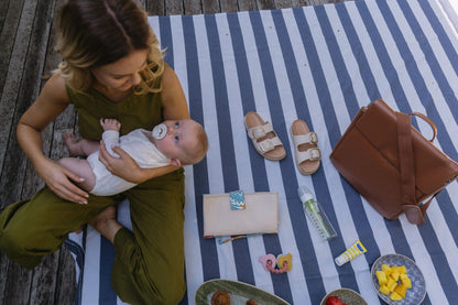 St James Leather Baby Changing Bag - Tan