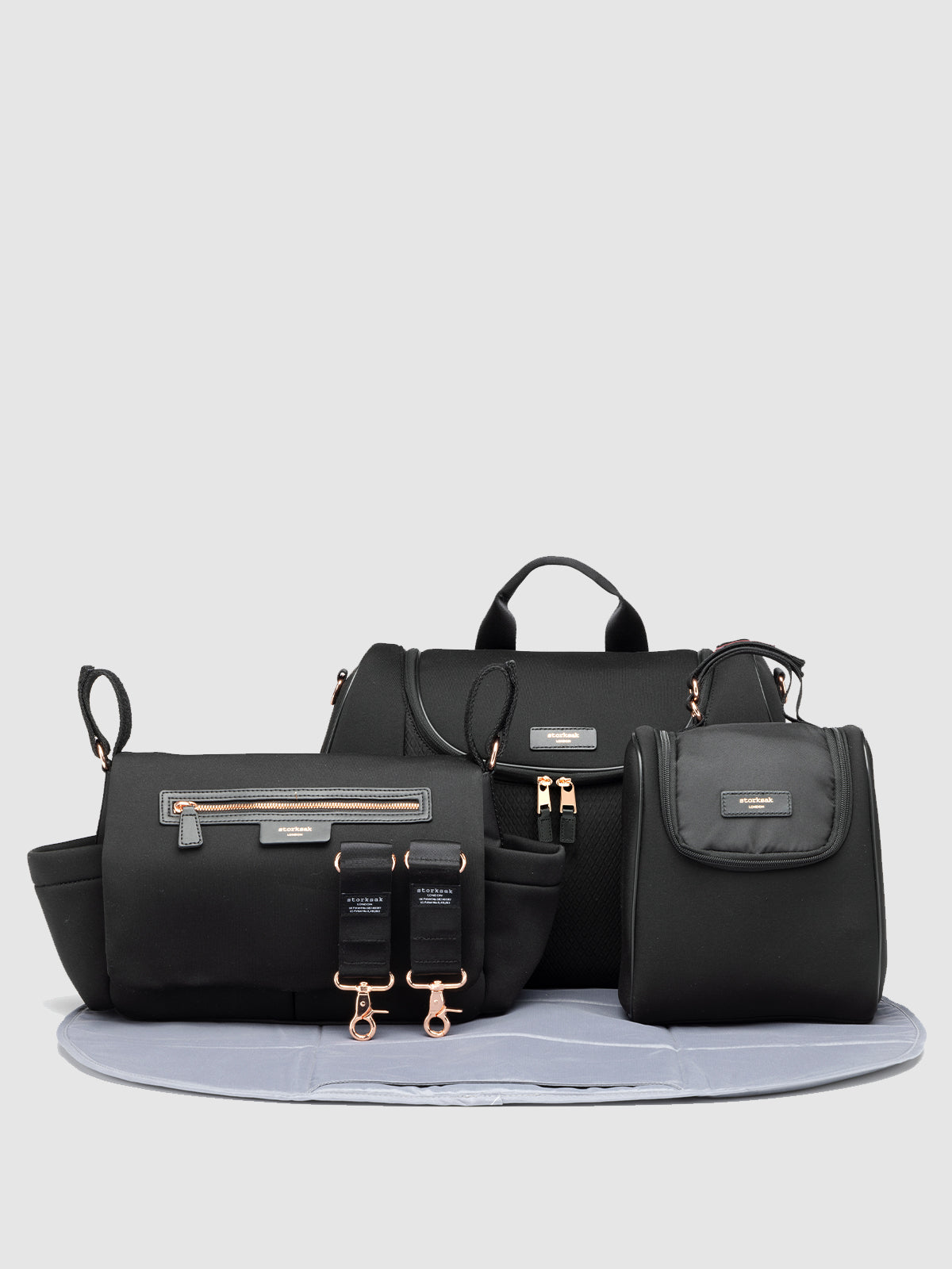 Poppy Luxe Baby Starter Bundle - Black & Rose Gold