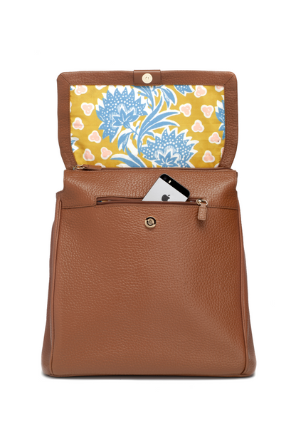 St James Leather Baby Changing Bag - Tan