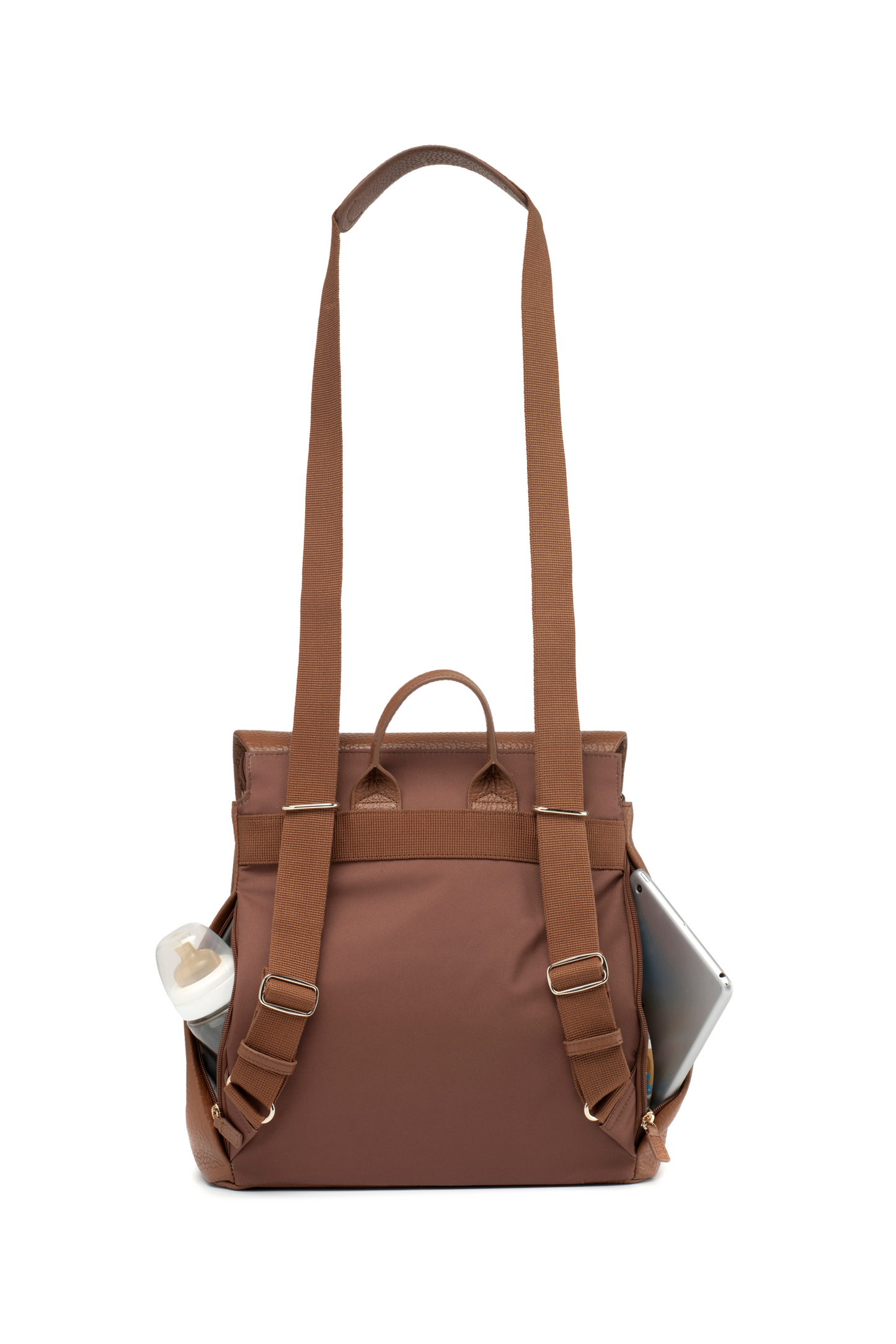 St James Leather Baby Changing Bag - Tan