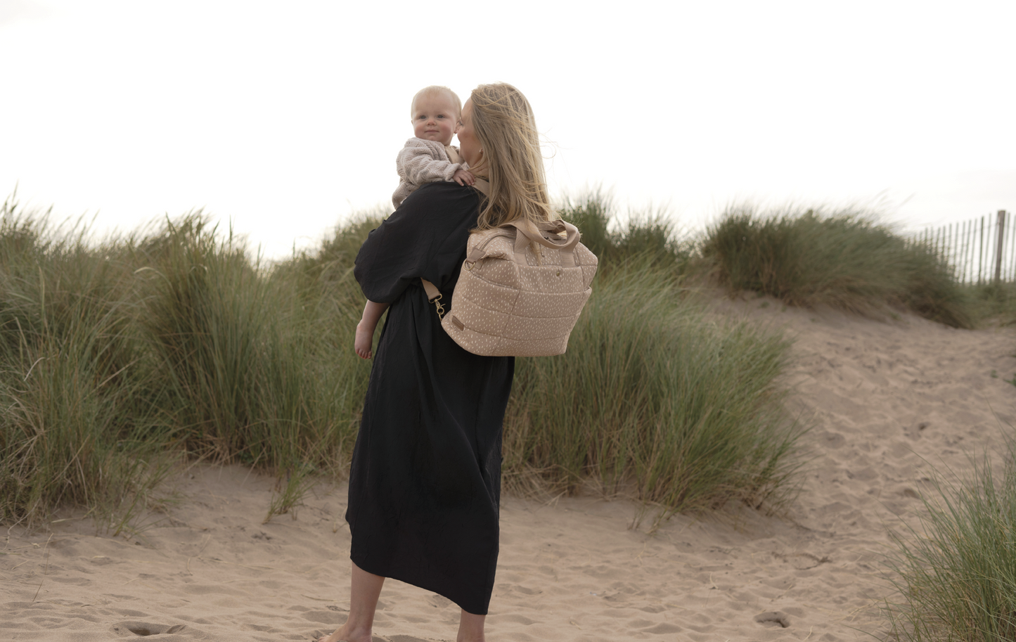 Organic Tote Baby Changing Bag - Seashell