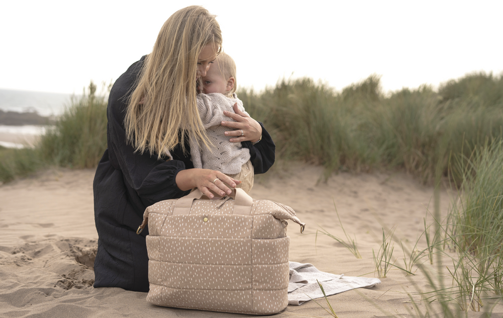 Organic Tote Baby Changing Bag - Seashell