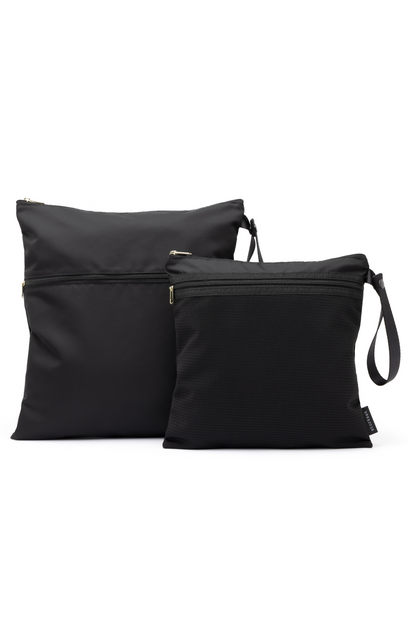 Baby Wet Bag & Change Pouch Set - Black